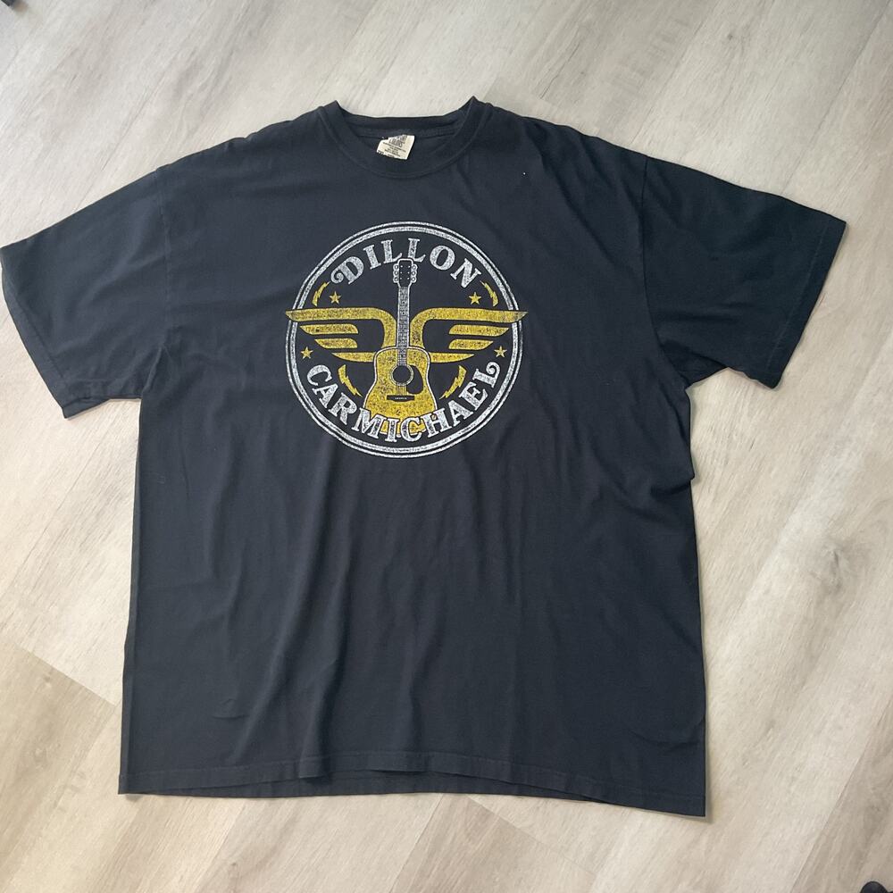 Dillon Carmichael Mens Black Comfort Colors 2XL Tshirt